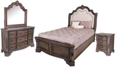 Crown Mark Sheffield 4 Piece Queen Bedroom Set Homemakers Furniture