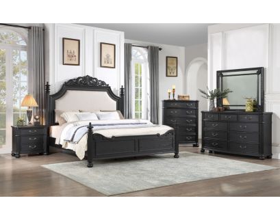 Crown Mark Kingsburg 4-Piece Queen Bedroom Set