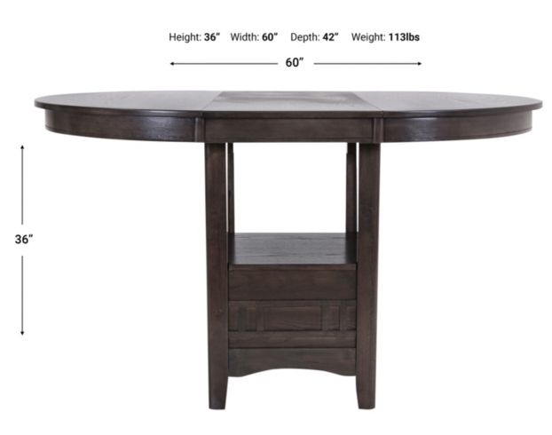 60 inch round discount counter height dining table