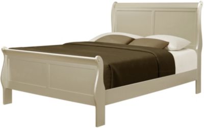 Crown Mark Louis Philippe Champagne Twin Bed