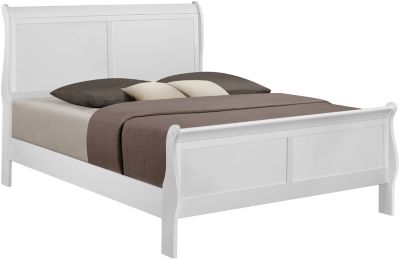 Crown Mark Louis Philippe White Full Bed | Homemakers Furniture