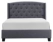 Crown Mark Eva Gray Queen Upholstered Bed small image number 1