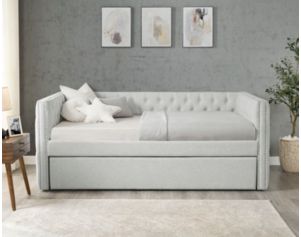 Crown Mark Trina Light Gray Daybed