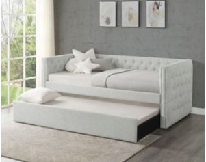 Crown Mark Trina Light Gray Daybed