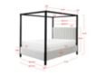 Crown Mark Adalyn Queen Canopy Bed small image number 4