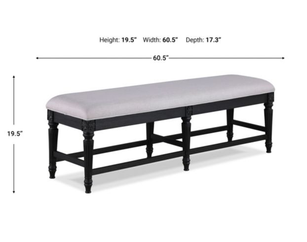 Crown Mark Inc Kingsbury Dining Bench large image number 3