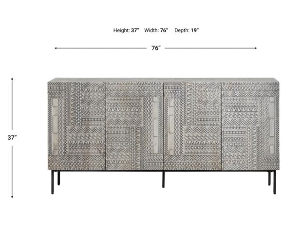 Crestview Collection Tulum 4-Door Sideboard large image number 6