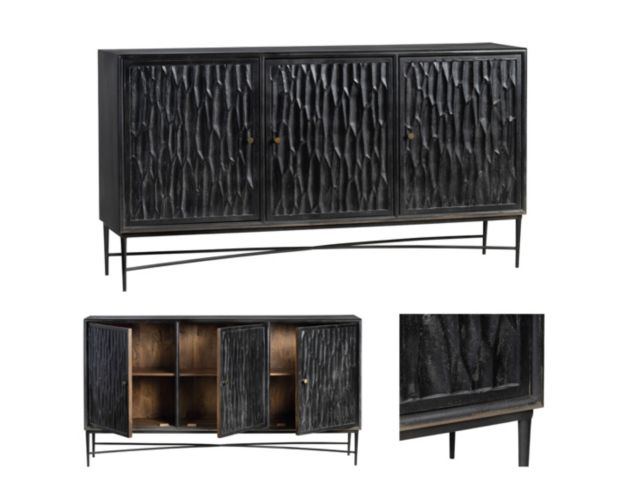 Crestview Collection Richmond Black 3-Door Sideboard large image number 5