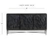 Crestview Collection Richmond Black 3-Door Sideboard small image number 6