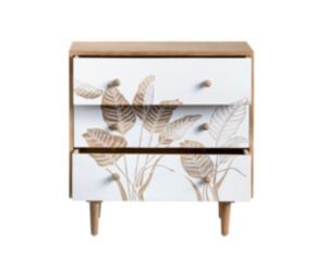 Crestview Collection Seaside 3-Drawer Nightstand