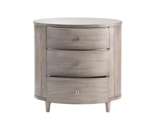 Crestview Collection Hawthorne Estate Gray Wash Oval Nightstand large image number 2