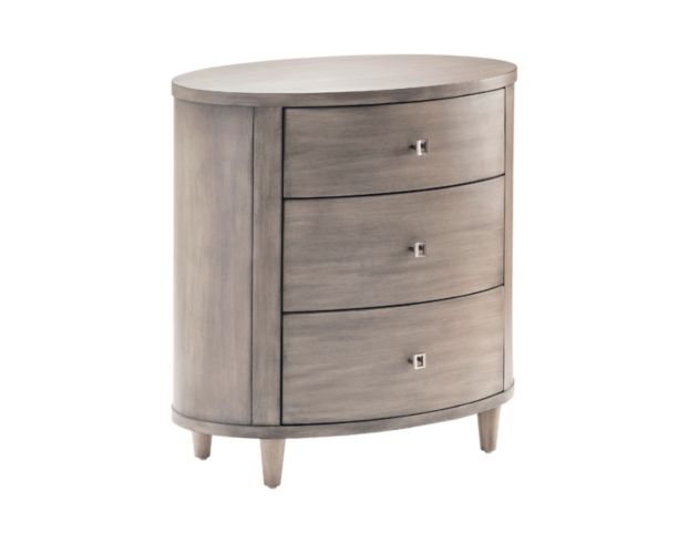 Crestview Collection Hawthorne Estate Gray Wash Oval Nightstand large image number 3