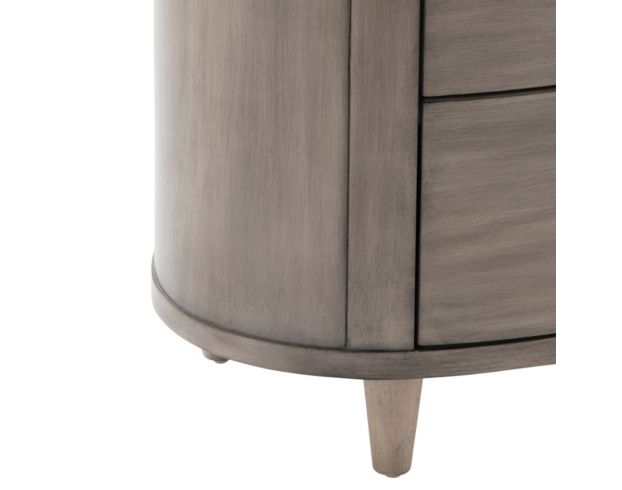 Crestview Collection Hawthorne Estate Gray Wash Oval Nightstand large image number 4