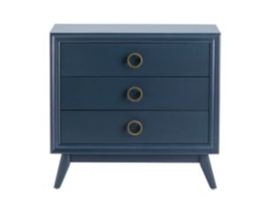 Crestview Collection Pomeroy Indigo 3-Drawer Nightstand