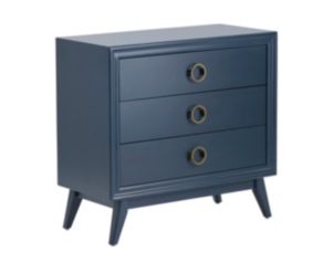 Crestview Collection Pomeroy Indigo 3-Drawer Nightstand