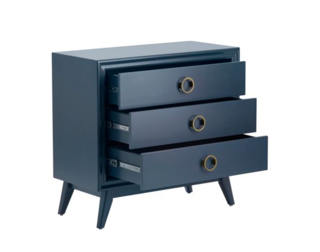 Crestview Collection Pomeroy Indigo 3-Drawer Nightstand large image number 3