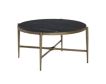 Crestview Collection Xander Black Marble Round Cocktail Table small image number 3