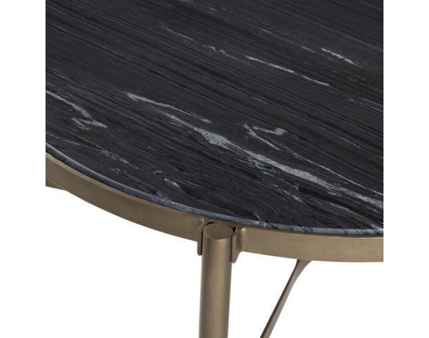 Crestview Collection Xander Black Marble Round Cocktail Table large image number 6