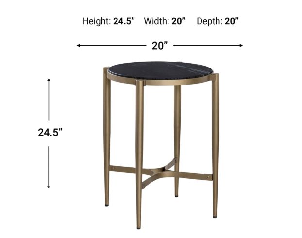 Crestview Collection Xander Black End Table large image number 4