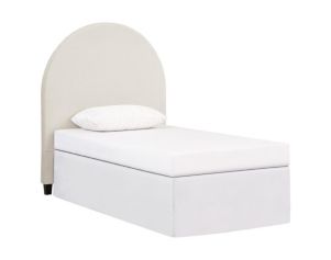 Coaster Co. Of America June White Velvet Upholstered Twin Headboard