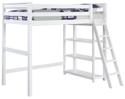 Coaster Anika White Twin Loft Bed