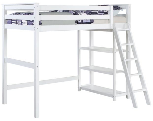 Coaster Anika White Twin Loft Bed large image number 1