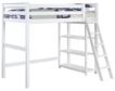 Coaster Anika White Twin Loft Bed small image number 1