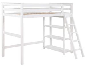 Coaster Anika White Twin Loft Bed