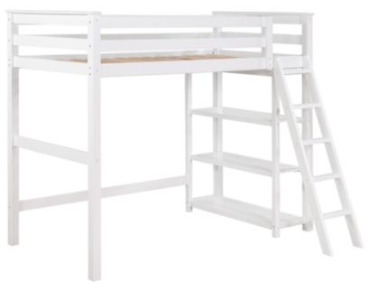 Coaster Anika White Twin Loft Bed