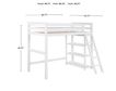 Coaster Anika White Twin Loft Bed small image number 5