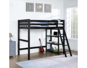 Coaster Anika Black Twin Loft Bed