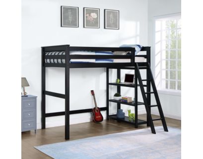 Coaster Anika Black Twin Loft Bed