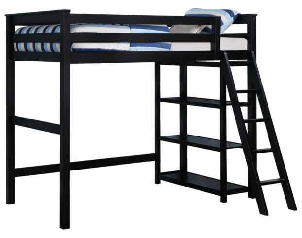 Coaster Anika Black Twin Loft Bed large image number 3