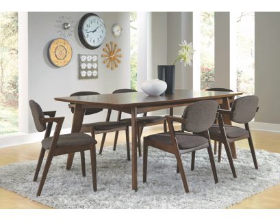 Coaster Malone Dining Chair in Walnut/Gray