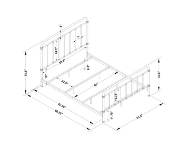 Coaster Livingston Full Metal Bed large image number 9