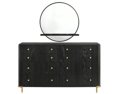 Coaster Arini Black Dresser with Mirror