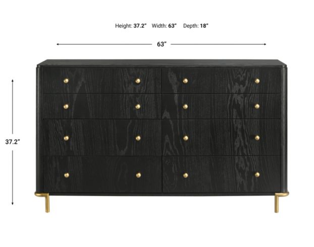 Coaster Arini Black Dresser with Mirror large image number 10