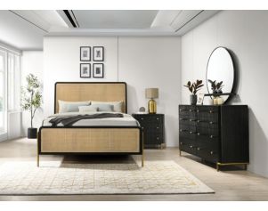 Coaster Arini Black 4-Piece Queen Bedroom Set