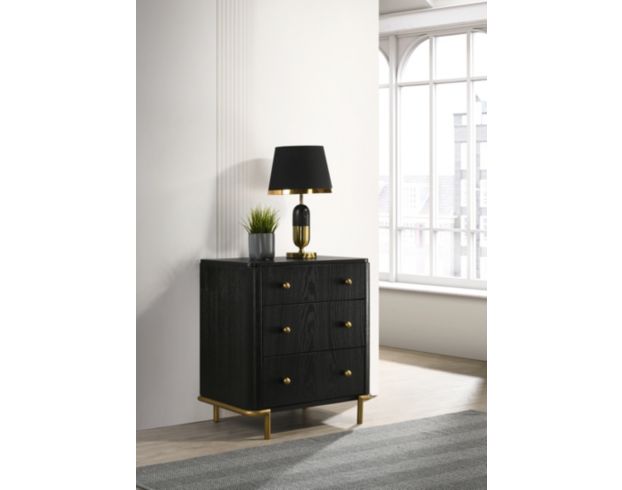 Coaster Arini Black Nightstand large image number 3