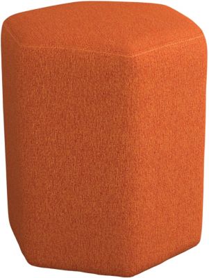 Coaster 918 Collection Orange Hexagon Ottoman Homemakers Furniture