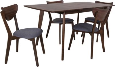 coaster alfredo 5 piece dining set homemakers furniture grey oak table top borghese