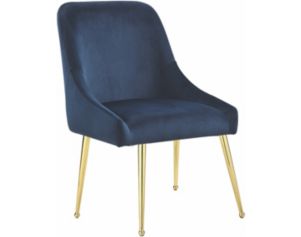 Coaster Steele Blue Velvet Side Chair