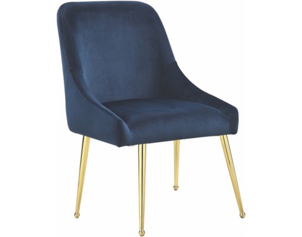 Coaster Steele Blue Velvet Dining Chair large