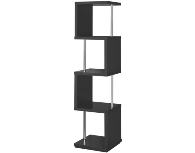 Coaster Modern Tall Black Bookcase, Modern Black Tall Bookcase