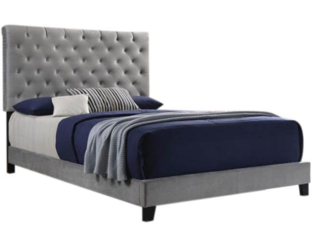 Coaster Queen Upholstered Bed large image number 1