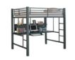 Coaster Full Metal Loft Bed with Desk small image number 1
