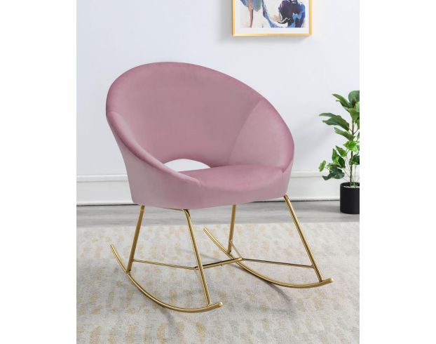 Coaster Pink Rocking Chair large image number 2