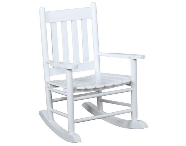 Coaster White Rocking Chair large image number 1