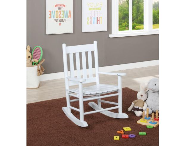 Coaster White Rocking Chair large image number 2