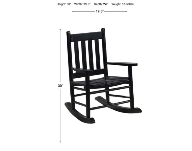 Coaster Black Rocking Chair large image number 3